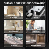 Automatic Soap Dispenser, Automatic Soap Dispenser Touchless, Kitchen & Bathroom, 3 Adjustable Volume for Liquid Soap, Water-Resistant, Hotel, Restaurant and School, Clog-Free, Stainless Steel
