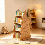Tree Bookshelf,Rotating Bookcase,Book Organizer Shelves