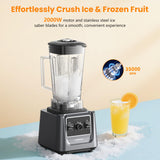 LAMPICK Blenders for Kitchen, 2000W Blender for Smoothies 35000 RPM Professional Grade High-Speed Smothie Blender