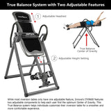 Innova Health and Fitness Inversion Table with Adjustable Headrest, Reversible Ankle Holders, and 300 lb Weight Capacity - Standard A