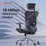 SIHOO M57 Ergonomic Office Chair, Mesh Back Desk Chair with 3D Armrests
