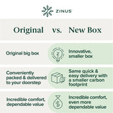 Zinus 8 Inch Green Tea Cooling Memory Foam Mattress [New Version], Twin, Fiberglass Free, Medium Firmness, Cooling Gel Foam, Certified Safe Foams & Fabric, Mattress in A Box