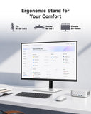 KTC 32 Inch 4K UHD Monitor, 3840 x 2160 Computer Monitor 60Hz, 3000:1 Contrast, HDR, 125% sRGB, HDMI Dispaly Port, Tilt Height Swivel Adjustable Stand, Low Blue Light, Vesa Wall Mount, White, H32U6