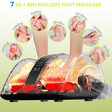 CARESKYpro Foot Massager for Neuropathy, Feet Massager with Heat, 3-Heating for Circulation and Pain Relief, Deep Kneading Rolling for Calf-Feet-Arm Relaxation, Plantar Fasciitis