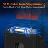 Paper Shredder for Home Office,VidaTeco 14-Sheet 60-Mins Micro Cut Shredder with US Patented Blade,Shred Card/CD/Clip/Staple,for Home Use Heavy Duty,AUTO Jam Proof,5.3-Gallon Pullout Bin(ETL) VidaTeco