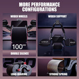 Uota Ab Roller Wheel with Elbow Support, Automatic Rebound Abdominal Wheel,Ab Roller for Abdominal Exercise Machine,Abs Workout Equipment,Trainer Fitness Belly Training for Men & Women Uota