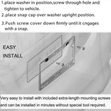 SHERING Bling License Plate Frame, 2 Pack License Plate Frame with Premium Gift Box for Women,Rhinestone License Plate Frames with 1100pcs Rhinestones (Champagne Gold Rhinestones)