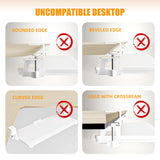 Under Desk Keyboard Tray, Pull-Out Drawer&Holder with C-Clamp 25.6"x11.8"