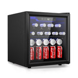 48 Can Beverage Refrigerator cooler-Mini Fridge Glass Door for Beer Drinks Wines | 1.3 cu.ft EUHOMY
