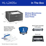 Brother HL-L2405W Wireless Compact Monochrome Laser Printer Brother