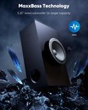 INFITBO Sound Bar for Smart TV 2.1CH 190W Peak Power Soundbar with Subwoofer Detachable 2-in-1 BT 5.4 Newest Surround Sound System 12L Deep Bass for PC Game with HD-ARC/Opt/USB/AUX Home Theater INFITBO