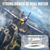 HAWK'S WORK 3 Channel RC Plane F4U Corsair, Remote Control Warbird Ready to Fly, 2.4GHz 6-axis Gyro Stabilizer, Easy to Fly for Kids & Beginners