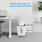 White Shredders for Home Office, 10-Sheet Cross Cut Paper Shredder for Home Use, P-4 Security Level, Small Quiet Credit Card Shredders for Office with Jam Proof System, 4 Gallons Bin (S3201-W) BONSEN