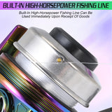 Sougayilang Spincast Fishing Reel,High Speed 3.9:1 Gear Ratio,Trouble-Free Push-Button Bait Casting Design and Reversible Handle for Left/Right Retrieve,Pre-Spooled with Monofilament Line (CBL)