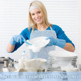 Hercicy 20 Pcs Plastic Aprons Vinyl Clear Waterproof Apron 47 Inches Unisex Transparent Heavy Duty for Kitchen Cooking Cleaning Dishwashing Butcher Work