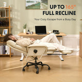 Ergonomic Office Chair with Footrest High Back Computer Desk Chairs Indoor Lounge Chair with Wheels