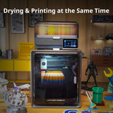 3D Printer, 4 Stunning Multicolor with Anycubic ACE PRO, 600mm/s High Speed and 320℃ Hotend Free-Clog Extruder