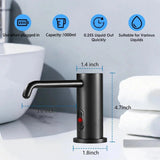 Automatic Soap Dispenser Touchless for Kitchen and Bathroom, Sink Built in Commercial Electric Soap Dispenser,Upgraded Infrared Sensors Brass Material, with Bottle and Pump 33.81oz/1000ml