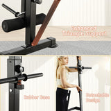 Foldable 1500LBS 8 IN 1 Weight Bench Set with Rack, Leg Extension