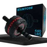 SaintCos Ab Roller Wheel for Abs Workout - Core Strength Training Equipment for Home Gym with Knee Pad, Abdominal Exercise Wheel for Men and Women