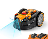 LawnMaster OcuMow™ Perimeter Wire Free Robot Lawn Mower Cuts Small Lawns 1000-2000 Square Feet with Optical Navigation