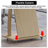 Adjustable Wooden Podium Stand Modern Speaker's Lectern & Tiing Presentation Table for Classroom Training OfficeProfessional Design for Enhanced Visibility