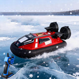 Ssccgym Remote Control Boat Hovercraft for 14Y+ Beginners RC Amphibious Watercraft 15km/h Dual Motors Walking on Ice-Land Pools Lakes 4WD Full Functions RC Sail 34CM