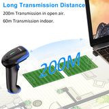 Symcode 2D Wireless Barcode Scanner,Bluetooth6.0 & Wireless2.4G & USB Wired Connection, 1D 2D QR Bar Code Reader Scanner Automatic Fast Precise scanning for Smart Phone, Tablet, PC