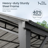 PHI VILLA 10x20 Carport, Metal Carports Canopy Heavy Duty Car Port Garage