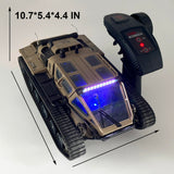 WPLDEWAN RC Tank Car 1/16 Scale Remote Control Tank Off Road RC Crawler 4WD RTR 360°Rotating Drifting Dual Motor Gearbox Proportional Control Tracked Military Truck Hobby Toy for Adult