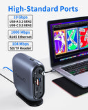 16-in-1 Universal Docking Station for All Laptops with 150W Power Adapter, Triple Monitor for Mac, Windows