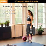 Under Desk Elliptical Machine, Electric Ellipse Leg Exerciser for Senior, Quiet and Compact Electric Seated Pedal Exerciser for Home with Display Monitor, Remote Control and 12 Adjustable Speeds GEONEO