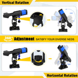 GearTrust 2-in-1 Fishing Rod Holder for Boat Kayak Rod Holder Track Deck Mount, Secure Fishing Pole Holders with Three Tier Rod Protection,Dual T Bolt, Bungee Cord & Sliding Loop (2 Pack