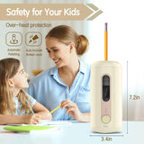 deli Electric Pencil Sharpener, Fully Automatic Pencil Sharpener, Beige