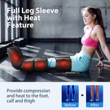 Leg Massager with Heat and Compression, Leg Massager for Circulation and Pain Relief FSA HSA, 3 in 1 Air Compression Boots CINCOM