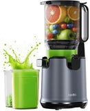 Aeitto Juicer Machines, 5.3" Extra Wide Mouth, Cold Press Juicer, Easy to Clean, Fit Whole Vegetables & Fruits, Professional Juice Extractor Machine,Self Feeding, High Juice Yield