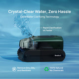 Beatbot AquaSense 2 Pro robotic pool cleaner, Unmatched 5-in-1 Cleaning, Surface Parking, Skimmer with APP Control, Water Clarification, for Pools up to 3,875 Sq.ft – Dark Green