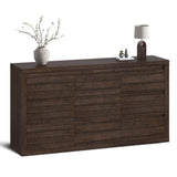 Garvee Modern 9 Drawer Dresser for Bedroom, Wide Chest of Drawers with Anti-Tipping Device, Wooden Storage Cabinet and TV Stand for Closet, Living Room or Hallway,Brown