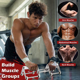 Ab Roller Wheels for Strength Training, Heavy-duty Stainless Steel Home Gym Exercise Roller Wheels for Men Women, Removable design Semperviren