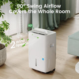 Waykar 80 Pints 2025 Energy Star Dehumidifier for Spaces up to 5,000 Sq. Ft for Basement and Home, Large Room with Drain Hose and 1.14 Gallons Water Tank