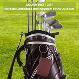 Jnxso Golf Gifts for Men and Women, Golf Accessories Set with Hi-End Case, Golf Balls, Golf Tees & More (Brown)