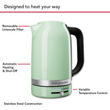 KitchenAid 1.7 Liter Electric Kettle, KEK1701, Pistachio