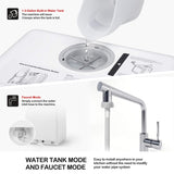 NOVETE Portable Countertop Dishwashers, Compact Dishwashers with 5L Built-in Water Tank & Inlet Hose, 5 Washing Programs, Baby Care, Air-Dry Function and LED Light for Small Apartments