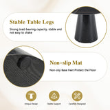 Maotifeys Modern Round Dining Table 42'' Black Marble Dining Room Table for 4, Circle Faux Marble Top Kitchen Table with Black Pedestal for Dining Room, Bistro, Breakfast (Table Only)