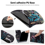 Mouse Pad Wrist Support, Laokiiy 2 in1 Keyboard Wrist Rest+ Ergonomic Mouse Pad, Non-Slip Wrist Rest for Computer Keyboard, Made Easy Typing & Relieve Wrist Pain(Flower)