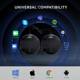 Bluetooth Conference Speakerphone, Daisy Chain/Use Alone up to 30 attendees, Bluetooth/Wireless/USB Microphone Tenveo