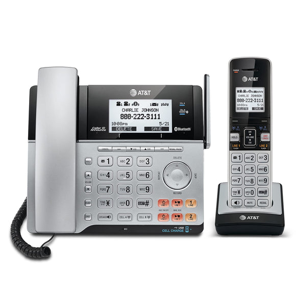 2-Line Corded/Cordless for Small Business w/Expandable to 12 Handsets AT&T