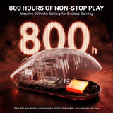 ATTACK SHARK RS3 ULTRA Carbon Fiber Wireless Gaming Mouse, 8K - Red