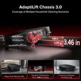 roborock Saros 20 Robot Vacuum and Mop, 3.46 in Double-Layer Threshold, 36,000 Pa, 3.14’’ Ultra Slim, Zero-Tangling for Pet Hair, 212°F Hot Water Wash, AI Powered Smart Cleaning for Carpet, Black
