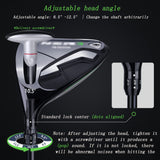 12 Piece Golf Set-Left Handed, Men's Complete Golf Club Package Sets, Professional Golf Club Graphite Carbon Steel Shaft with Wheels Bag